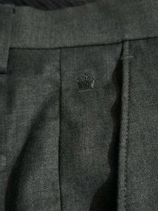 Men's Charcoal Grey Formal Trousers