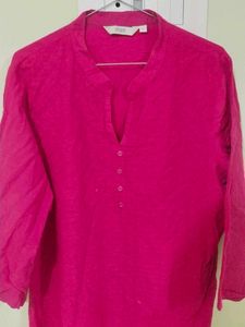 Vibrant Pink Embroidered Kurta
