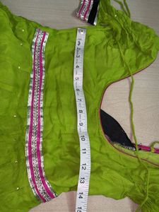 Vibrant Green Anarkali Kurta Set