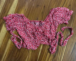 Co-ord set Red Floral Print