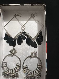 Boho Chic Statement Earrings Set of 2