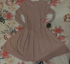 y2k beige dress