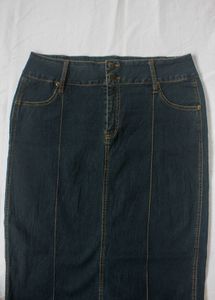 Y2k Denim Maxi Skirt