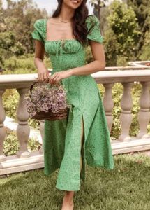 urbanic green slit dress New