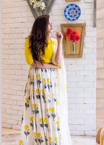 Floral Lehenga With Dupatta