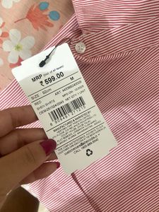 Striped Pink Oversized Shirt