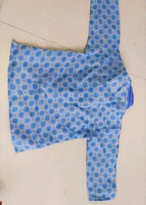 3 Combo Blue Floral Cotton Kurta Pajama Set