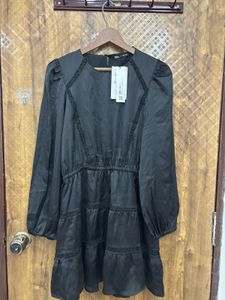 Chic Black Tiered Mini Dress