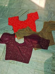 3pcs Multi Colour Blouse Set ♥️