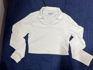 Stylish White Long Sleeve Top