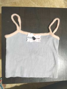 Lavender Ribbed Crop Top