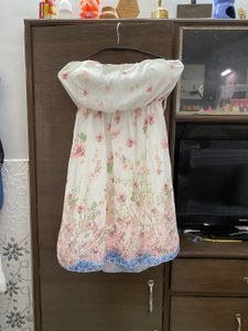 Floral Print Padded Sundress