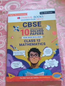 Oswaal Books CBSE Class 12 Mathematics