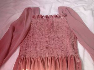Chic Velvet Smocked Peplum Top
