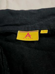 Black Button-Up Blouse
