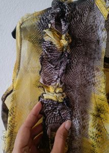 Snakeskin Print Sleeveless Dress