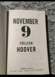 November 9 by Colleen Hoover