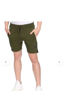 U.S POLO ASSN Men's Olive Green Athletic Shorts