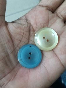 premium sky blue and cream buttons