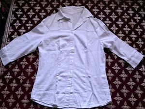 Classic White Button-Up Shirt