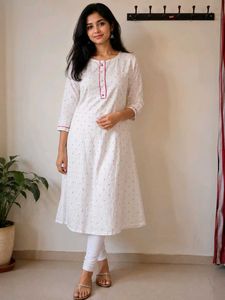 Elegant White Kurta 🤍