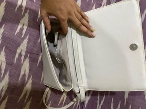 White Quilted Crossbody Bag