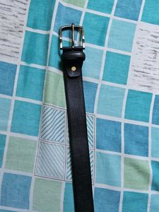 Classic Black Leather Belt