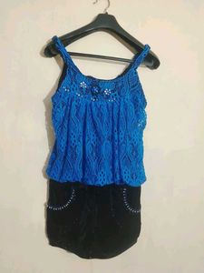 Chic Blue Lace dress