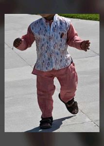 Cotton Kurta Set with Vasket
