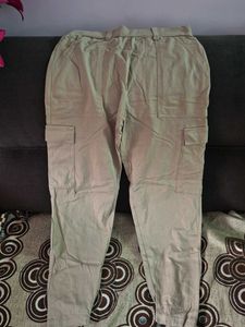 Women's Beige Cargo Pants
