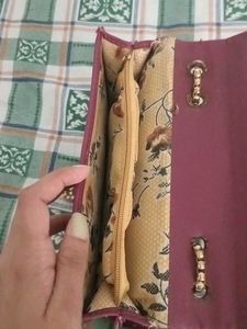 Chic Maroon Chain Sling Bag