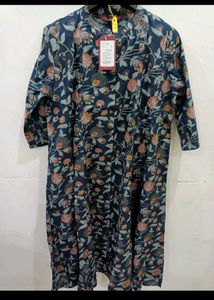 Floral Mandarin Collar Kurta with Pants