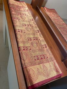 Pure silk saree replica elegant Red &amp; Gold