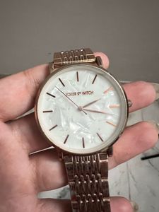 Joker & Witch Rose Gold Metal Strap Watch