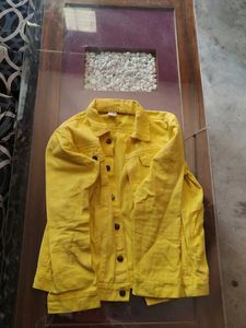 Bright Yellow Denim Jacket