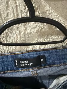 Blue Ripped Skinny Jeans
