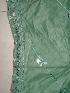 Elegant Green Saree with Blouse
