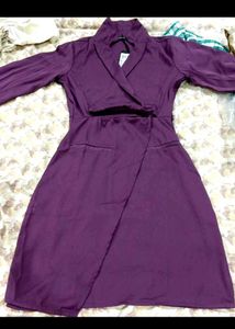 Women's Purple Blazer Dress