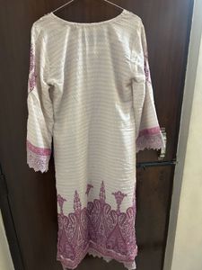 Elegant Pink Muslin Kurta Set with Dupatta