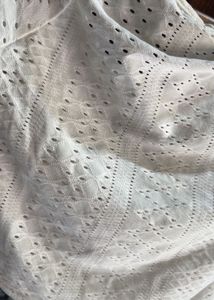 Chic Cropped Eyelet Top