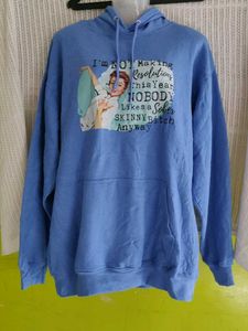 Authantic Blue Graphic Hoodie