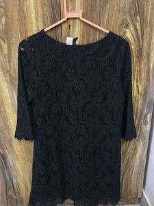 Elegant Black Lace Dress
