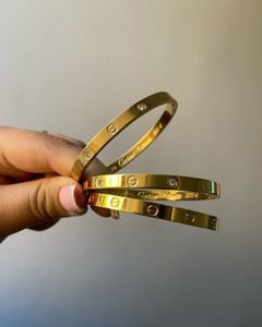 Cartier Dupe Bracelet Anti-tarnish with Diamonds