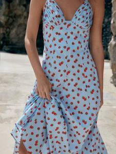 Zara printed midi dress