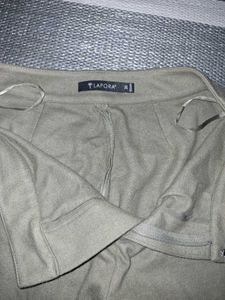 Olive Green Flared Trousers