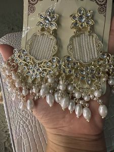 Heavy multilayer Moti Maharani Chandbali