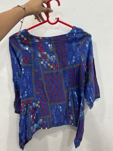 Blue Printed Ethnic Kurta