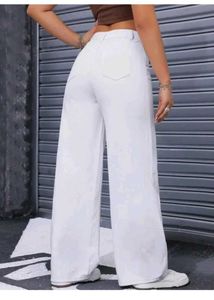 White Wide Leg Jeans