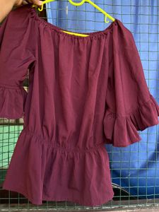 Off-Shoulder Ruffled Top