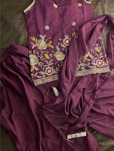 Embroidered Kurta Set with Dupatta